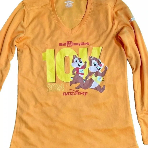Disney Tops - Disney - runDisney LONG SLEEVE RUNNING SHIRT SMALL 2024 WDW 10K / CHIP&DALE